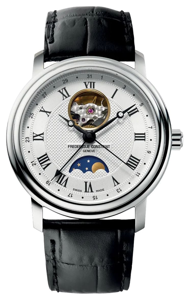 Frederique Constant Classics phase de lune battement de montre