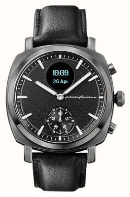 Pininfarina by Globics Smartwatch ibrido Senso (44 mm) grigio ardesia / pelle italiana PMH01A-04