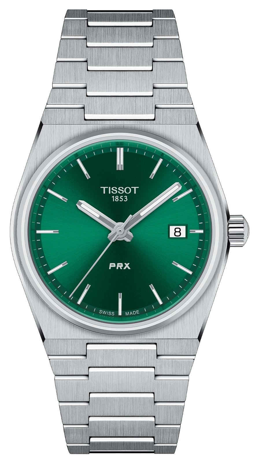 Tissot Ã  quartz Prx (35 mm), cadran vert soleillÃ©, montre