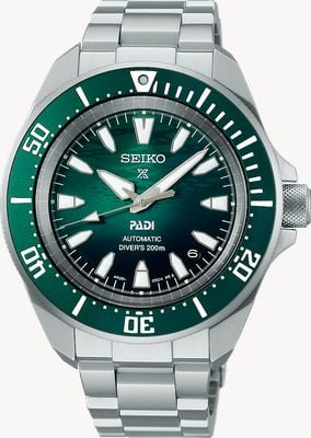 Seiko Orologio subacqueo compatto Prospex PADI 60° anniversario 4R (41,7 mm) quadrante verde marino / bracciale in acciaio SRPL53K1