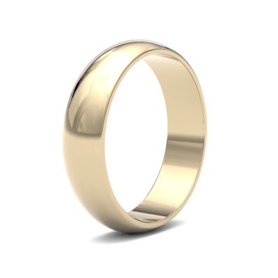 James Moore Wedding Rings | 9ct Yellow Gold | 5mm | Light | D-Shape | AG_5GLD-9Y