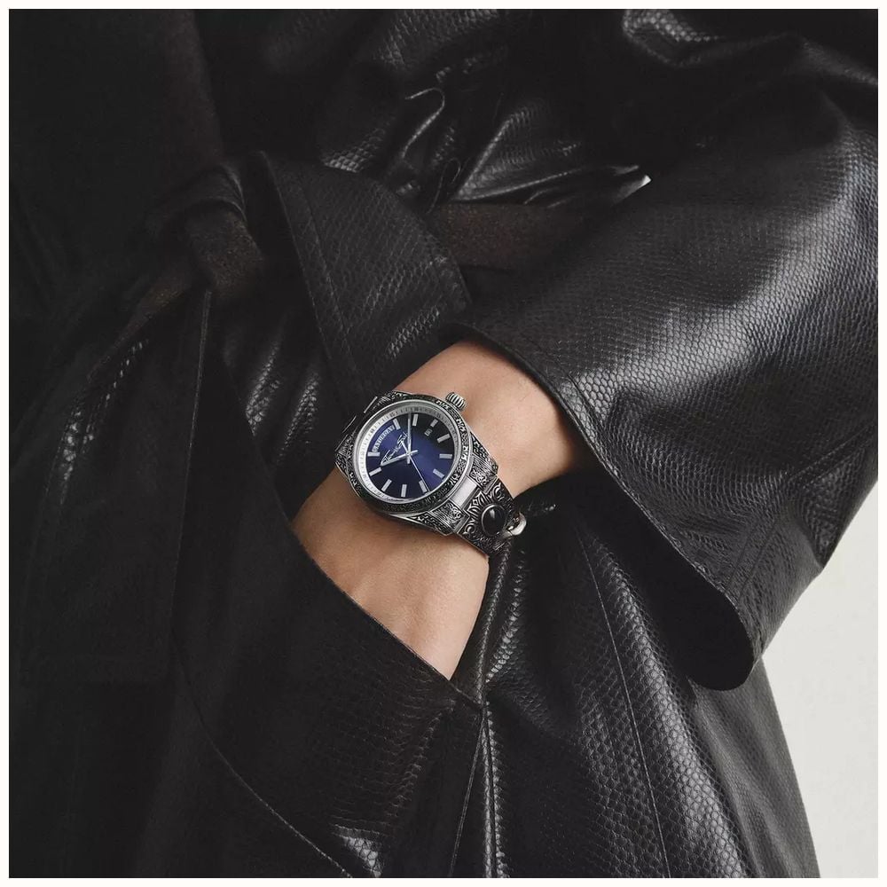 Thomas Sabo Watch With Western-style Ornaments And Onyx With Patterned Bracelet WA0457-201-203-40 - autre vue 4