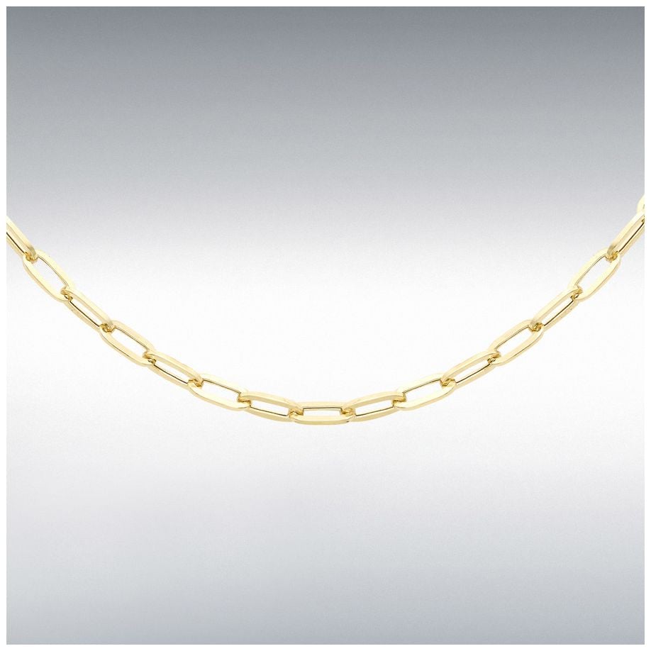 James Moore & Co 9ct Y/g 20" 3.5mm Width Paper Clip Chain 1. Jewellery