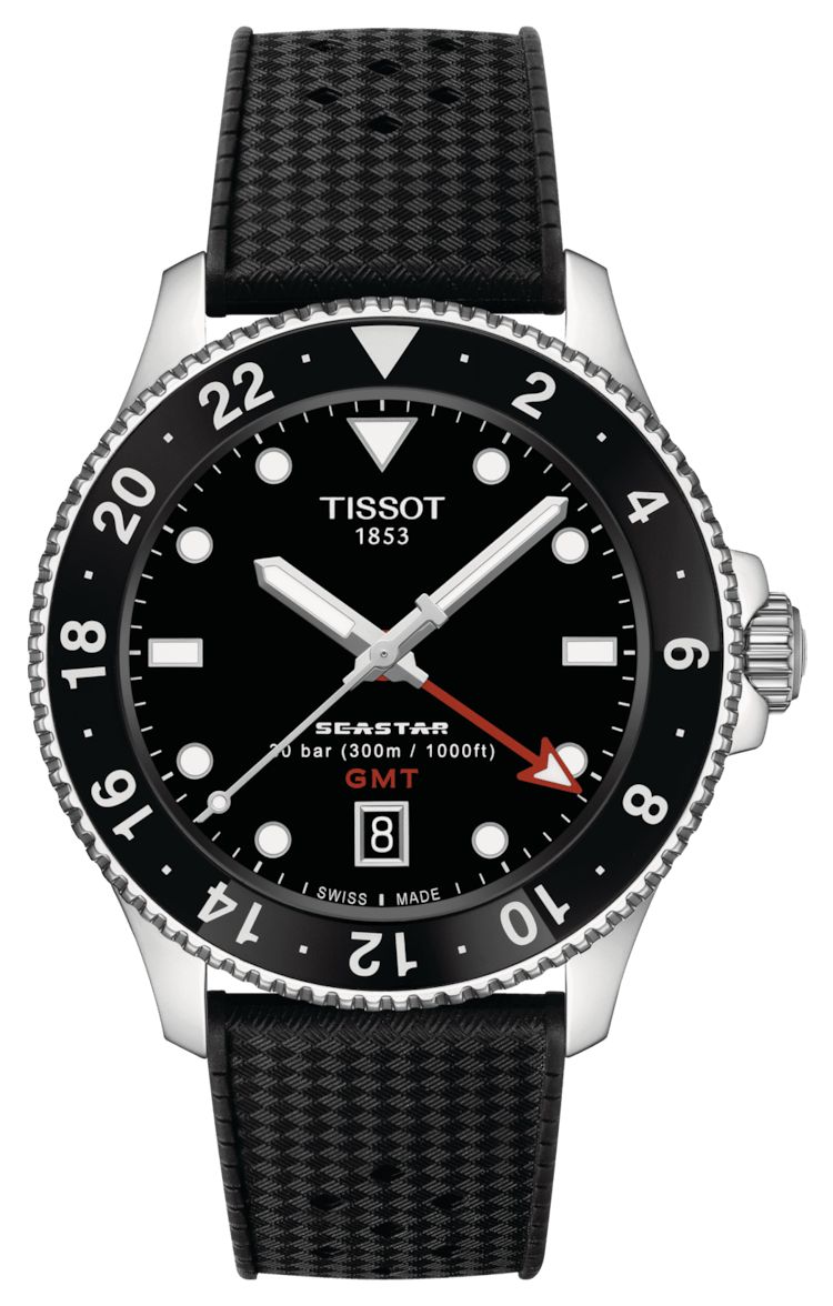 Tissot Seastar 1000 quartz GMT (40 mm) cadran noir / montre