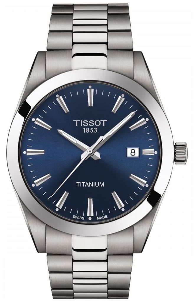 Tissot Messieurs titane | bracelet titane gris / argent | montre