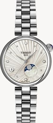 Tissot Desir Mondphase Quarz (29,6mm) Perlmuttzifferblatt / Edelstahlarmband Uhr T1522231103600