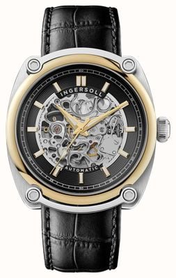 Ingersoll THE MICHIGAN Automatic (45mm) Black Skeleton Dial / Black Leather Strap I13301