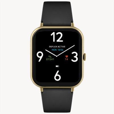 Reflex Active Multifunktions-Smartwatch der Serie 23 (39 mm), digitales Zifferblatt / schwarzes Silikon RA23-2168