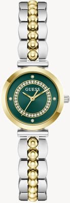 Guess Leena 三针石英表（26毫米）绿色表盘/双色不锈钢表带 GW0994L3