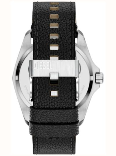 Diesel Stinger Black Blak Dail Leather Watch DZ2248 - vista alternativa 3