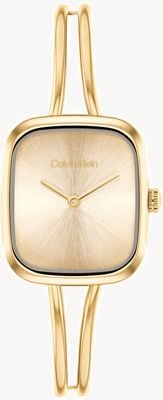 Calvin Klein Ck adore (20,8 mm) gouden wijzerplaat / gouden PVD roestvrijstalen band 25100132
