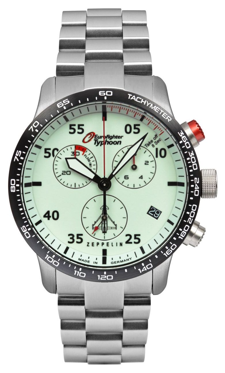 Zeppelin Chronographe Ã  quartz Eurofighter (43 mm) cadran montre