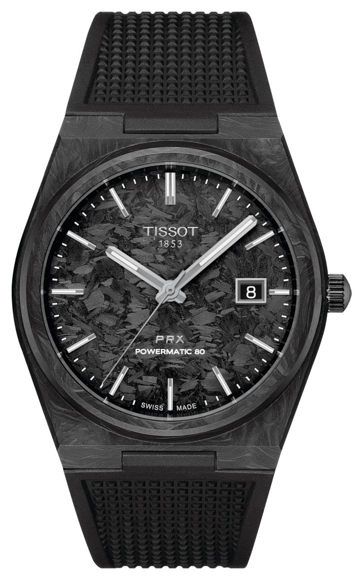 Tissot Prx Powermatic 80 - Ãdition carbone forgÃ© (40,5 mm montre