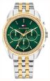 Tommy Hilfiger Mellie Two Tone Bracelet green Dial Watch 1782969