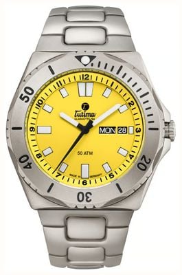 Tutima Glashütte M2 七海自动腕表（44毫米）黄色表盘/钛金属表带 6151-10