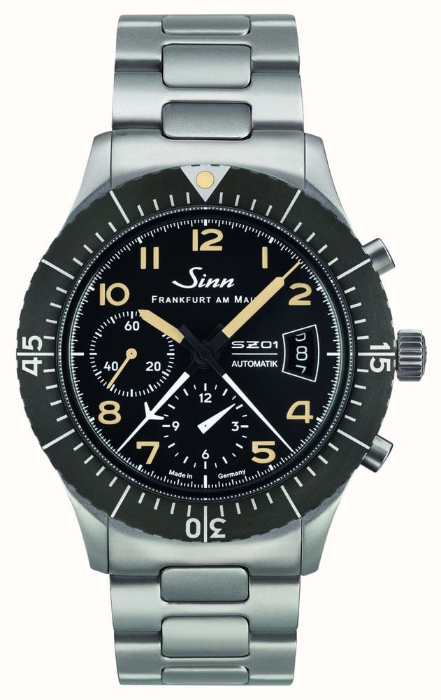 Sinn 156.1 E Limited Edition Pilot Chronograph Automatic (43mm) Black Dial  / Steel 156.031 - First Class Watches™ USA