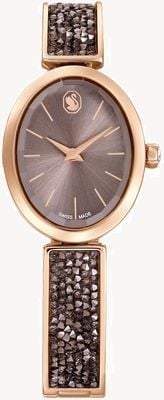 Swarovski Crystal Rock (26 mm) Greige-Zifferblatt / Greige-Kristall & Roségold-PVD-Edelstahl 5656857