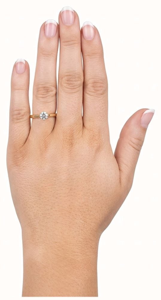 James Moore & Co Pre-Owned 0.35ct Round Brilliant Natural Diamond 18ct Yellow Gold Solitaire Ring J84023 - alternative Ansicht 4