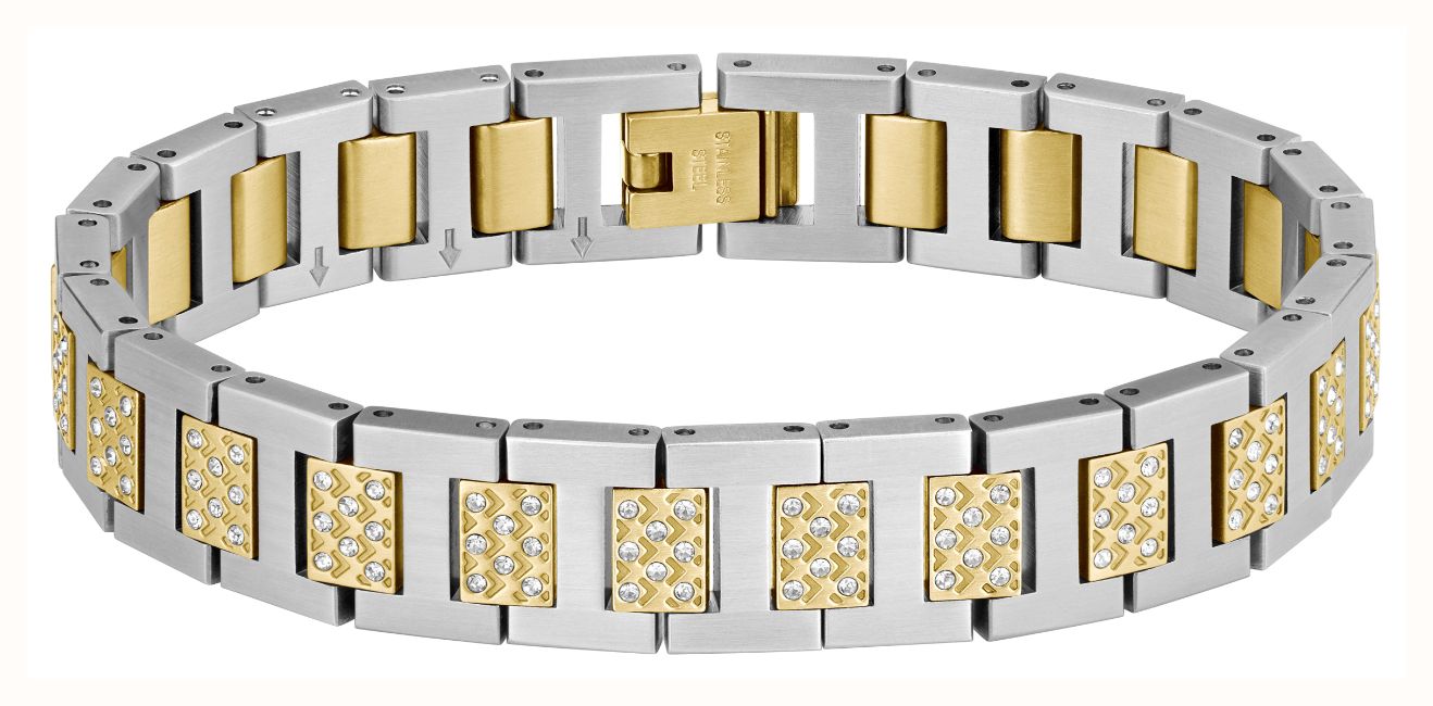 Lacoste Metropole Crystal & Two Tone Gold IP Stainless Steel Bracelet Watch 2040636 - alternative Ansicht 3