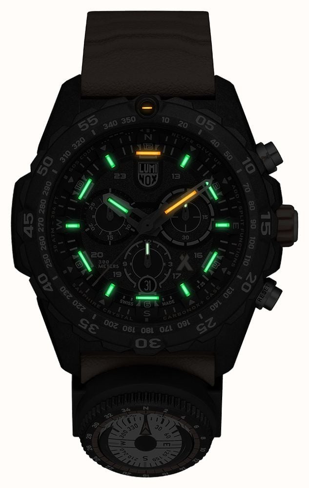 Luminox Men's Bear Grylls Survival Master 3741 Black Orange Strap