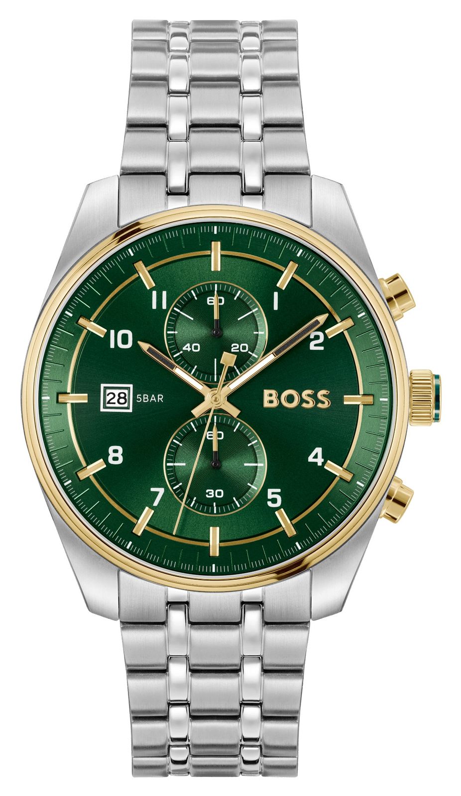 BOSS Cadran chronographe vert skytraveller (44 mm) pour montre
