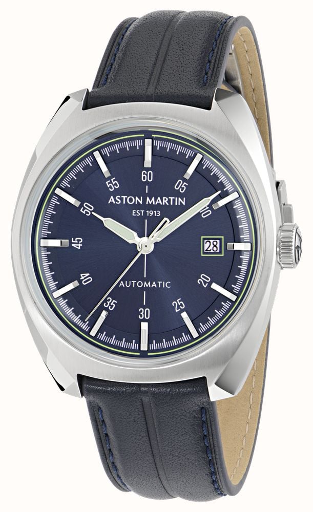 Aston Martin TS2 Timeless Automatic (41mm) Blue Sunray Dial / Blue Leather Strap MTTS2S604 - alternative Ansicht 2