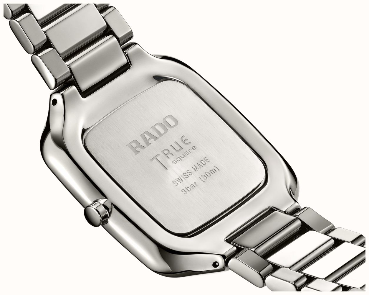 RADO Rado True Square Thinline Quartz Ceramic Champagne Dial Watch R21119402 - alternate view 3