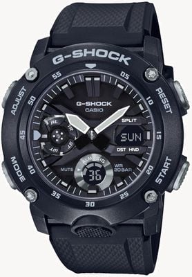 Casio | G-Shock Carbon Core Guard | Black Rubber Strap | GA-2000S-1AER