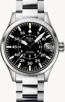 Ball Watch Company Engineer master ii normandy edizione limitata (45 mm) quadrante nero / bracciale in acciaio inossidabile NM3500C-S4-BK
