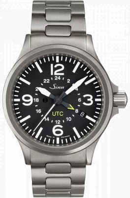 Sinn Herrenuhr 856 utc mit H-Link-Armband, 40mm Gehäusebreite 856.010 BRACELET
