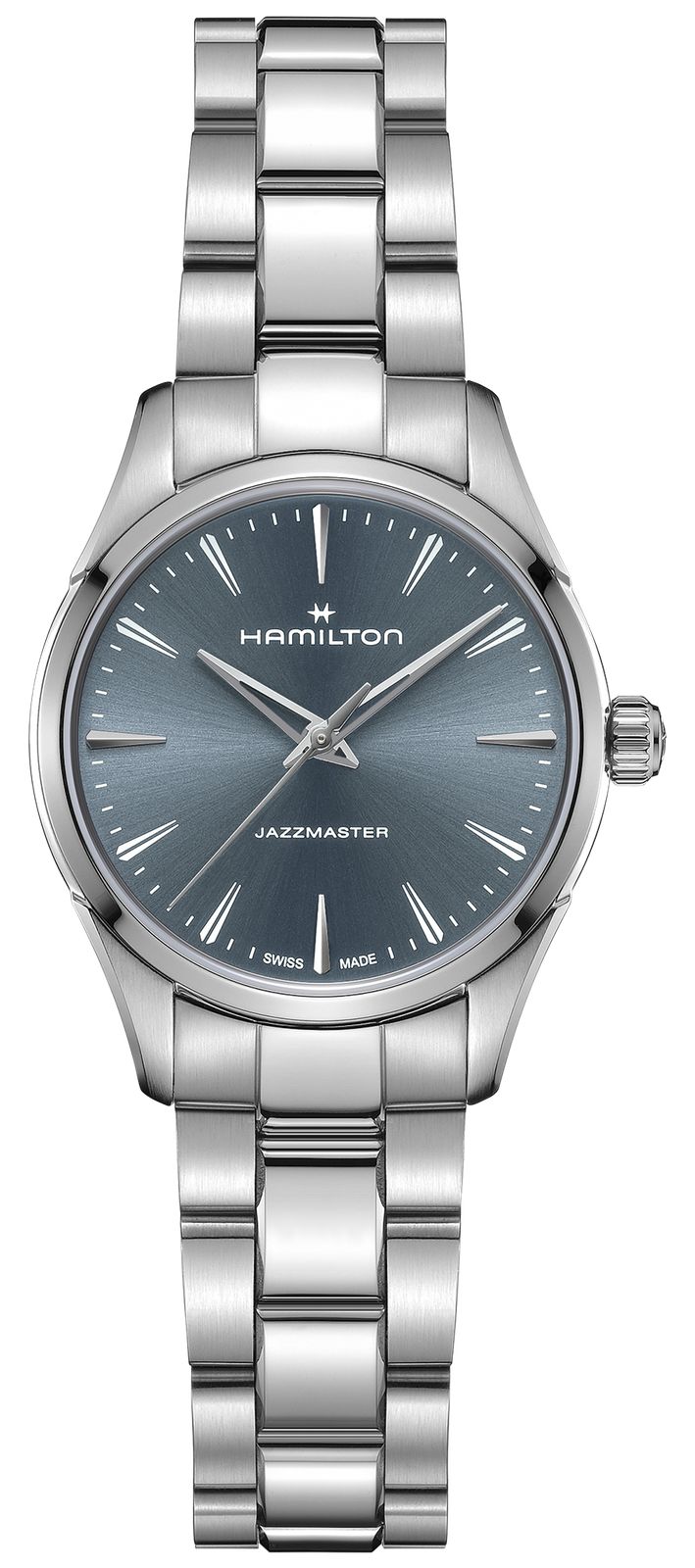 Hamilton Jazzmaster quartz (32 mm), cadran bleu soleillÃ© / montre