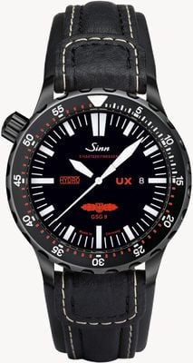 Sinn Ux s gsg 9 pvd leder 5000m wasserdicht 403.062 LEATHER