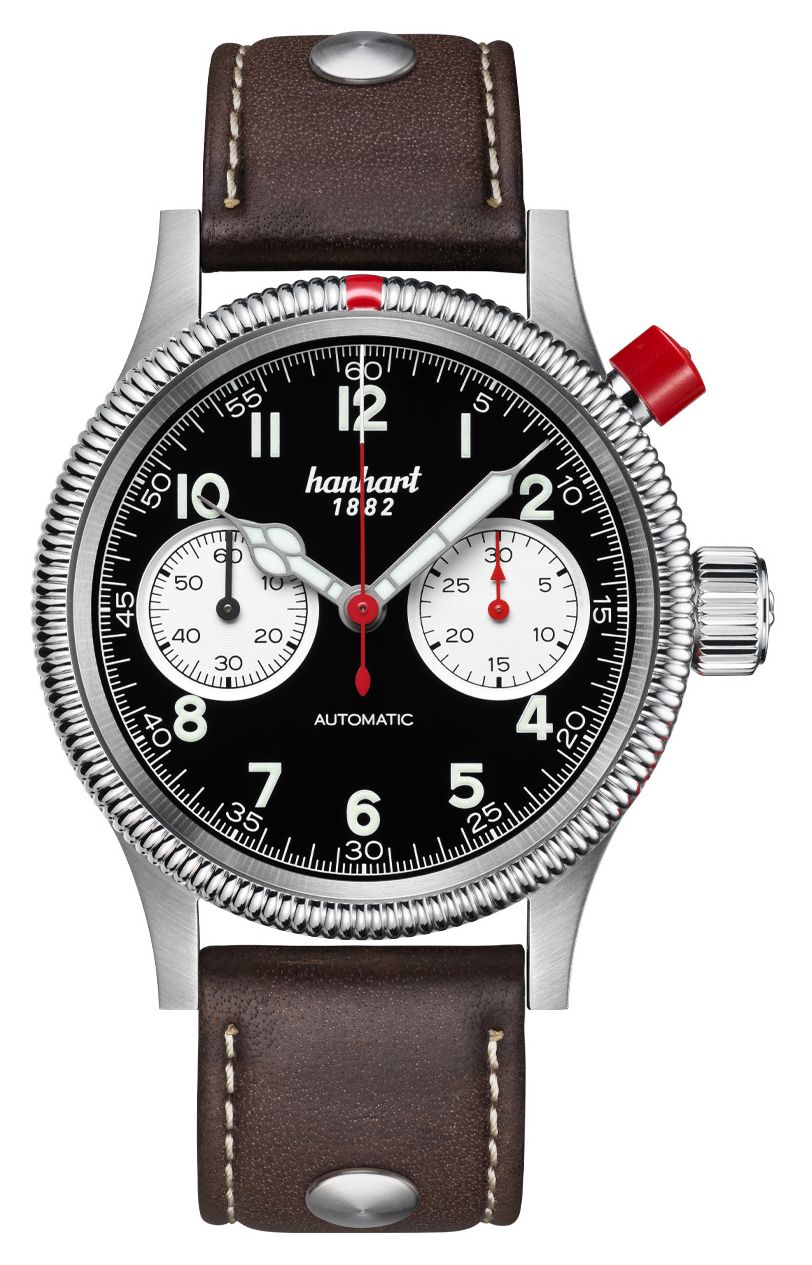 Hanhart Pioneer MK I Reverse Panda (40 mm) cadran noir / montre