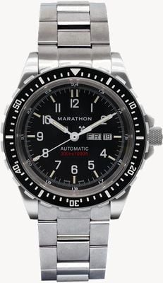 Marathon JDD Jumbo Day/Date Automatic (46mm) Black Dial / Stainless Steel Bracelet Watch WW194021SS-0109