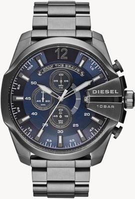 Diesel Montre chronographe Mega Chief cadran bleu DZ4329