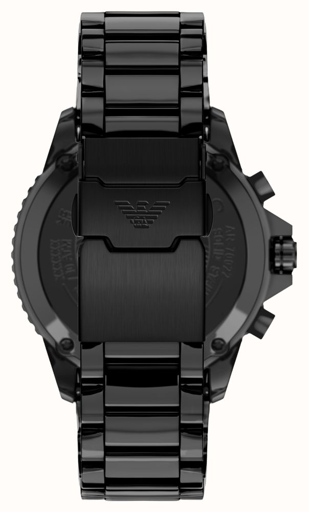 Emporio Armani Solar Chronograph (44mm) Black Dial / Black Ceramic Bracelet AR70022 - alternative Ansicht 2