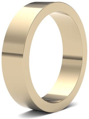 James Moore Wedding Rings | 9ct Yellow Gold | 5mm | Medium | Flat | AG_5GMF-9Y