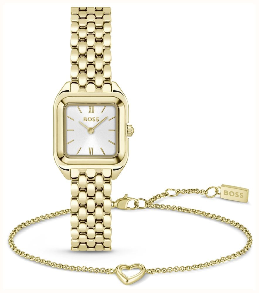 BOSS Mae Petite Gold Plated Bracelet Whole Dial Watch And Bracelet Gift Set 1570203 - alternative Ansicht 3