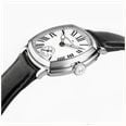 Hamilton American Classic Cushion Mechanical (30mm) Enamel White Dial / Black Leather Strap Watch H36109720 - alternate view 2