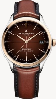 Baume & Mercier Clifton Baumatic COSC (40mm) Chocolate Dial / Brown Patinated Calfskin Strap 10713