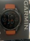 Customer picture of Garmin Fenix 8 47mm AMOLED Sapphire Premium Multisport GPS Smartwatch Titanium with Spark Orange Silicone 010-02904-11