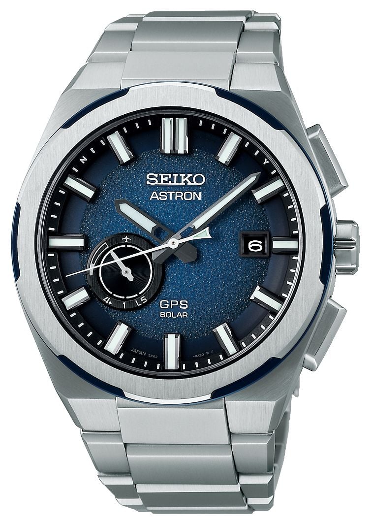 Seiko Astron 3x Â« terre Â» (42 mm) cadran bleu / montre