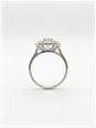 1.06ct Round Brilliant Natural Diamond 18ct White Gold Cluster Ring SL8858(WG) - alternate view 3
