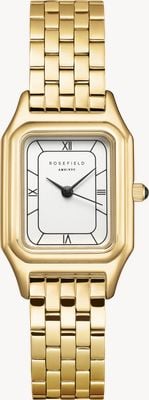 Rosefield Quadrante bianco opaco Ivy (21 mm) / bracciale in acciaio inossidabile placcato oro OCWGSG-OC01