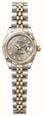 Pre-owned Rolex Datejust Diamond (26mm) Grey Patterned Dial / Two-Tone Stainless Steel Bracelet Watch JMP-835572