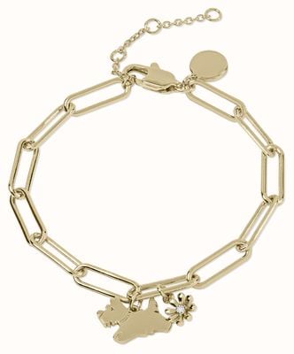 Radley Jewellery Cranwell Close Bracelet | Gold Plated | Dog and Flower Charms RYJ3230S