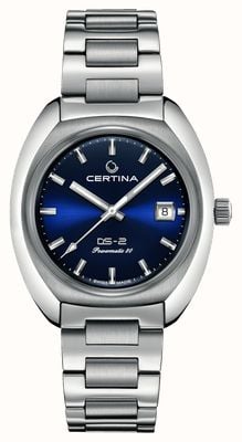 Certina Ds-2 |自动|蓝色表盘|不锈钢手链 C0244071104101