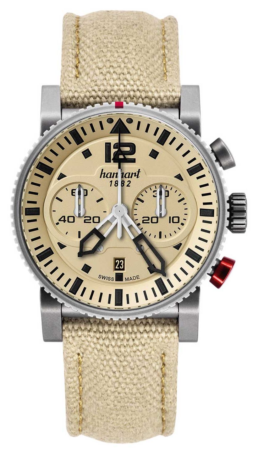 Hanhart Chronographe automatique Primus Desert Pilot (44 mm montre