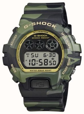 Casio G-Shock 6900 Bold Camo Series (50mm) Black Dial / Camo Resin Band DW-6900CMG-3ER