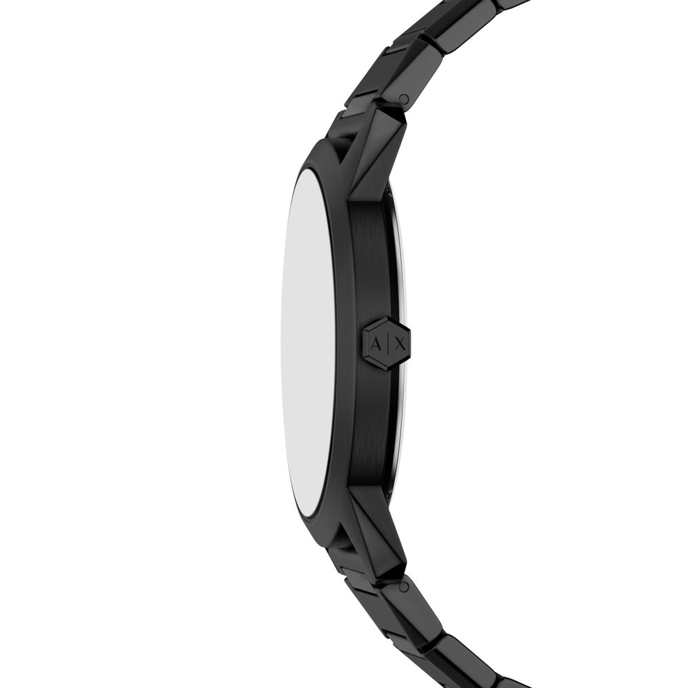 Armani Exchange Three-Hand Quartz (42mm) Black Sunray Dial / Black PVD Stainless Steel Bracelet AX2651 - 备用视图 2